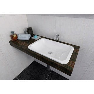 Lavabo bianco in composito minerale 55x36 cm Japura – Sapho