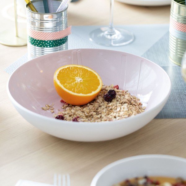 Piatto da portata in porcellana bianca e rosa Villeroy & Boch Leaf, ⌀ 26 cm it's my match - Villeroy&Boch-image-4