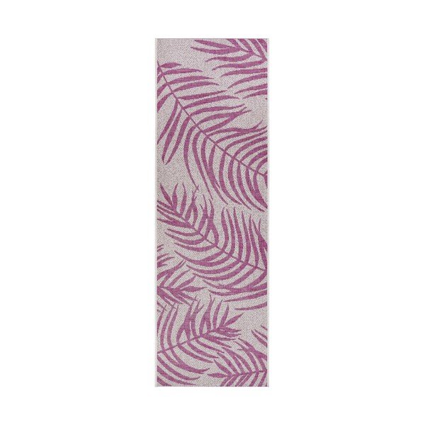 Runner da esterno rosa e beige , 70 x 300 cm Palmera - NORTHRUGS