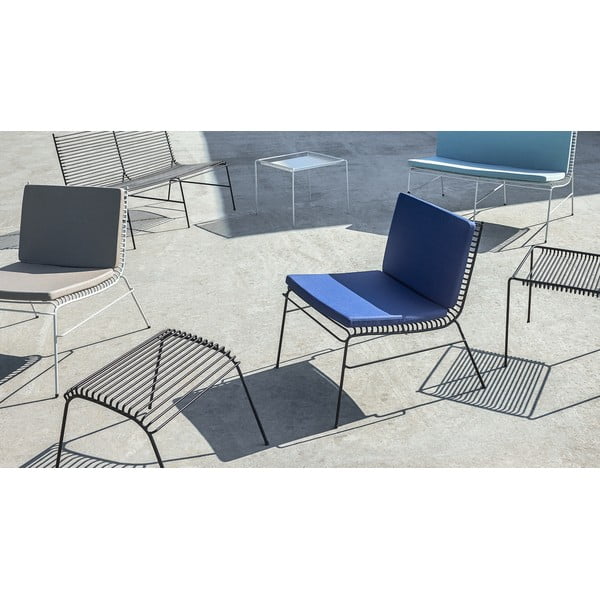 Panchina da giardino in metallo bianco String - Hübsch-image-4