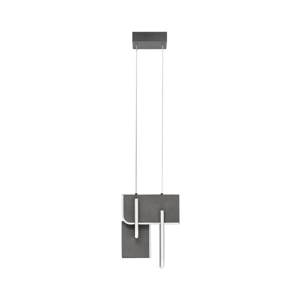 Lampadario LED grigio chiaro in metallo con intensità regolabile Totem – Nova Luce
