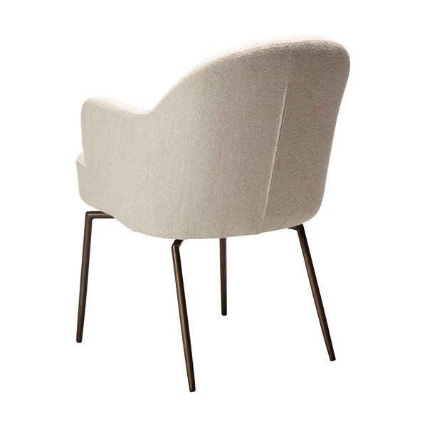 Sedia da pranzo beige con braccioli/girevole Bae – DAN-FORM Denmark-image-4