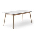 Tavolo da pranzo pieghevole con piano bianco in bianco e naturale 90x165 cm Meza - Hammel Furniture