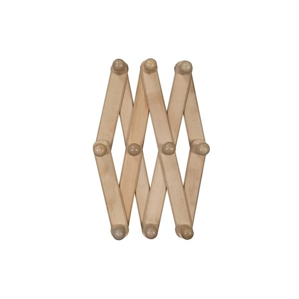 Appendiabiti da parete in legno di betulla in colore naturale Levin - WOOOD-image-4