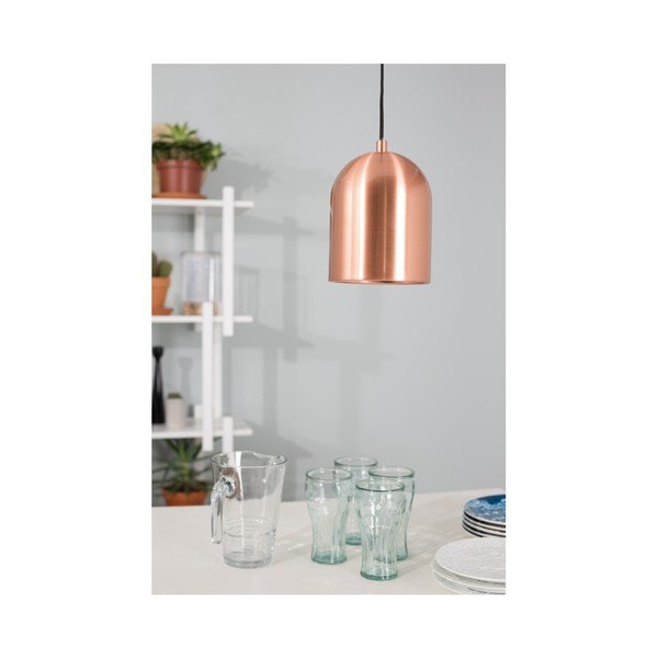 Lampada a sospensione in nero e oro con paralume in metallo ø 12 cm Marvel - Zuiver-image-2