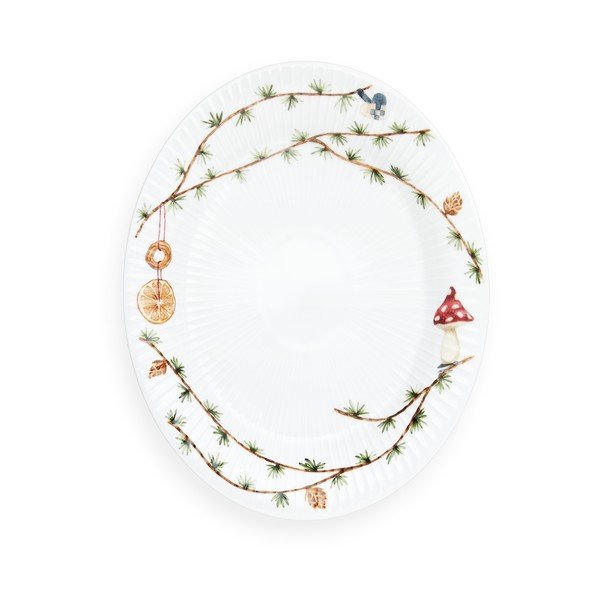 Vassoio in porcellana a tema natalizio 22,5x28,5 cm Hammershøi Christmas – Kähler Design