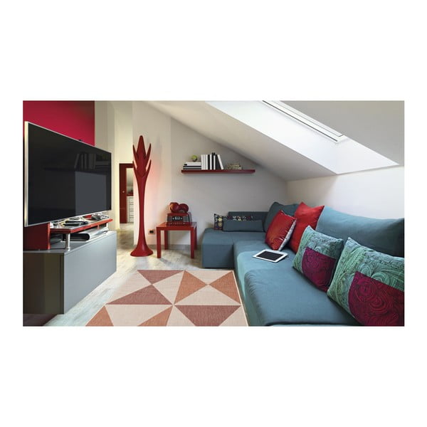 Tappeto da esterno beige-arancio , 160 x 230 cm Geo - Floorita-image-3