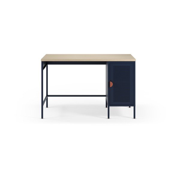 Scrivania con piano effetto rovere 60x120 cm Sayla – Marckeric-image-1