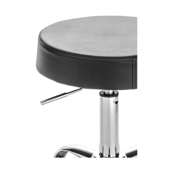 Sgabello nero su ruote Tizio - Tomasucci-image-2