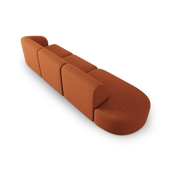 Divano arancione 302 cm Shane - Micadoni Home-image-3