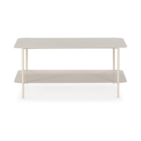 Tavolino da salotto color crema in metallo 58x90 cm Beatrix – MOME-image-3