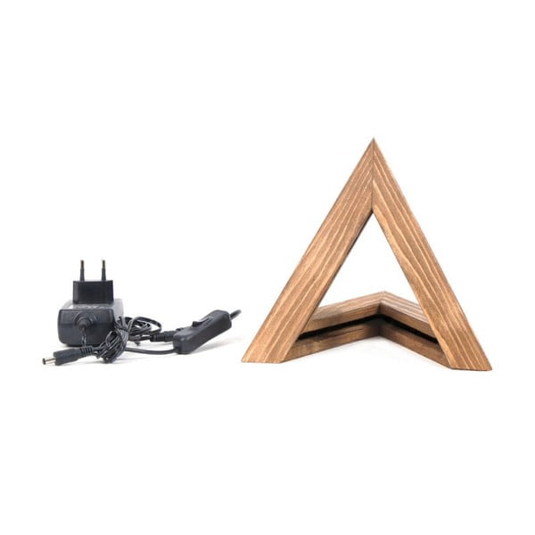Lampada da tavolo in legno Triangolo - Lustro-image-2