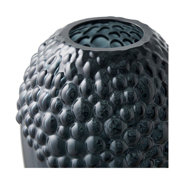 Vaso grigio scuro in vetro (altezza totale 25 cm) – House Nordic-image-2