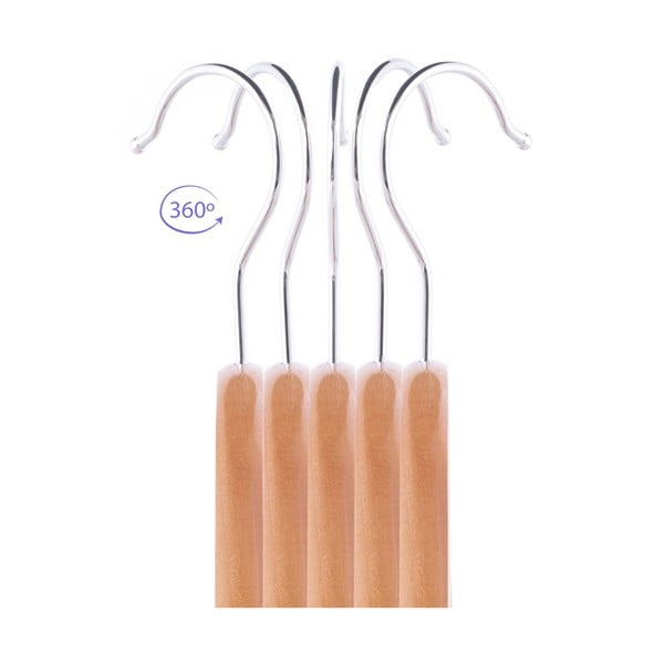 Appendini in legno in set da 50 pezzi Storn - Homede-image-3