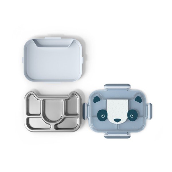 Scatola per la merenda dei bambini Wonder Blue Panda - Monbento-image-4