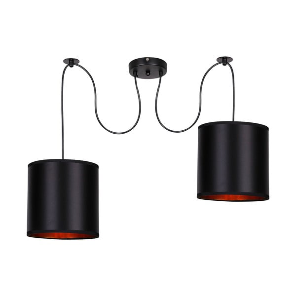 Lampada a sospensione nera 100x100 cm Candida - Candellux Lighting