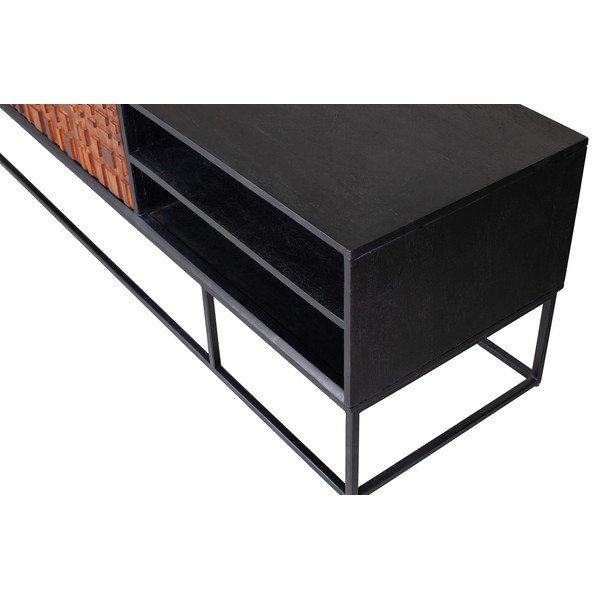 Tavolo TV in legno esotico di sheesham Nuts - BePureHome-image-3