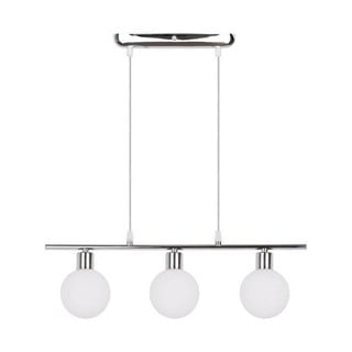 Lampada a sospensione in argento con paralume in vetro 10x52 cm Oden - Candellux Lighting