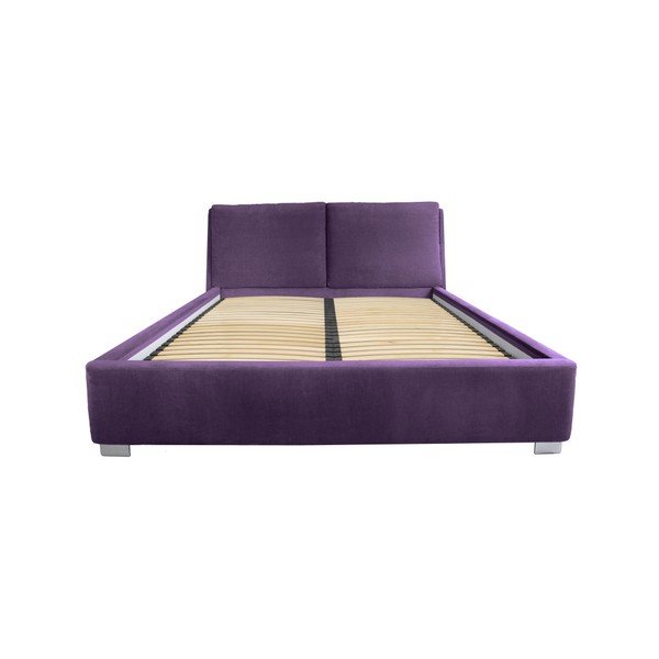 Fialová dvoulůžková postel Mazzini Beds Vicky, 180 x 200 cm-image-3