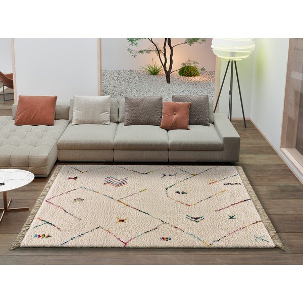 Tappeto bianco e crema , 200 x 290 cm Ziri - Universal-image-1
