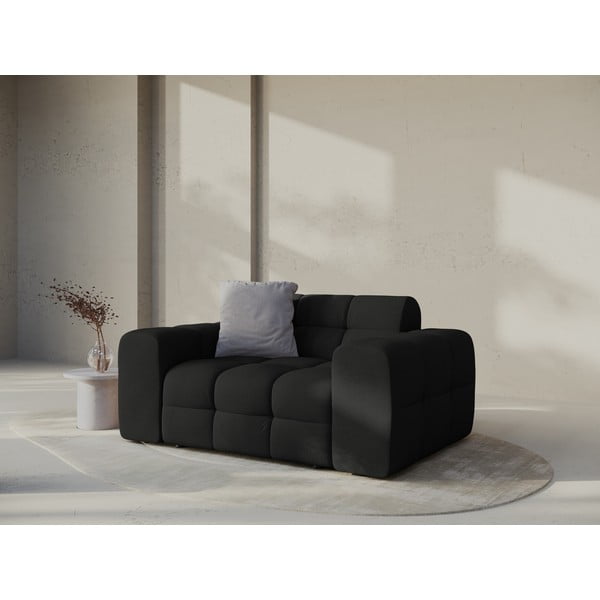 Divano nero 156 cm Kendal – Micadoni -image-1