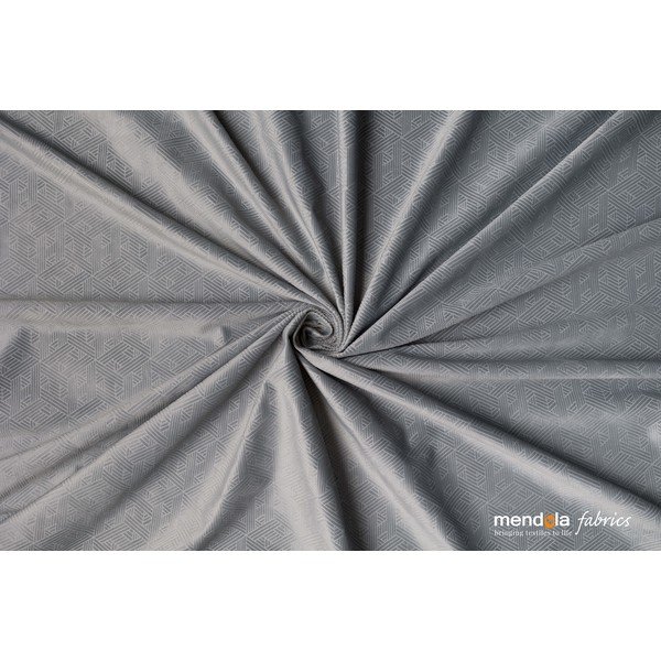 Tenda in velluto grigio 140x260 cm Roma - Mendola Fabrics-image-1