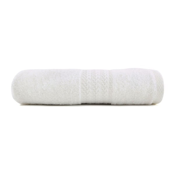 Asciugamano bianco in puro cotone, 50 x 90 cm - Foutastic