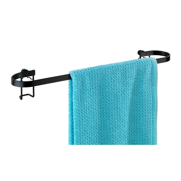 Porta asciugamani da parete nero Classic Plus - Wenko-image-3