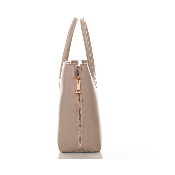 Kožená kabelka Saffiano Taupe-image-2