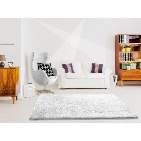 Tappeto bianco , 80 x 150 cm Alpaca Liso - Universal-image-1