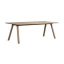 Tavolo da pranzo in rovere massiccio allungabile 95x220 cm Clapperton – Rowico