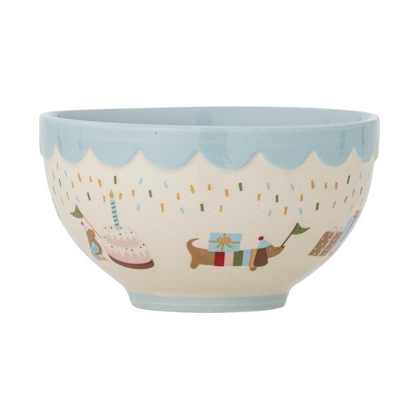 Ciotola per bambini azzurra/color crema in gres ø 13,5 cm Celebrate – Bloomingville Mini-image-4