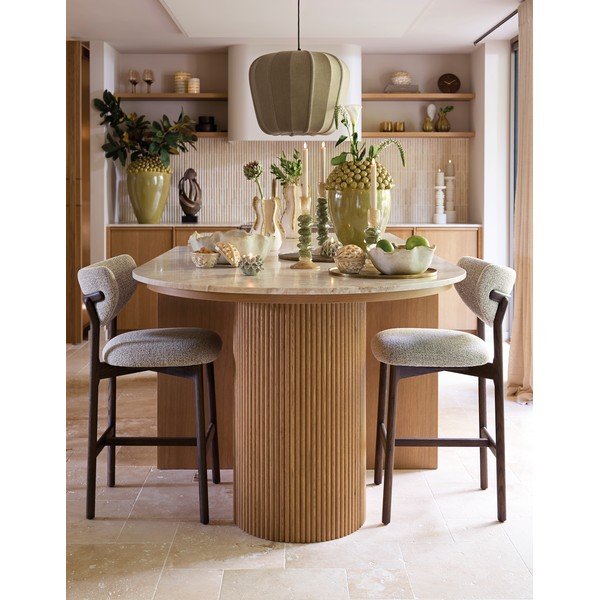 Lampadario verde con paralume in tessuto Zubedo – Light & Living-image-2