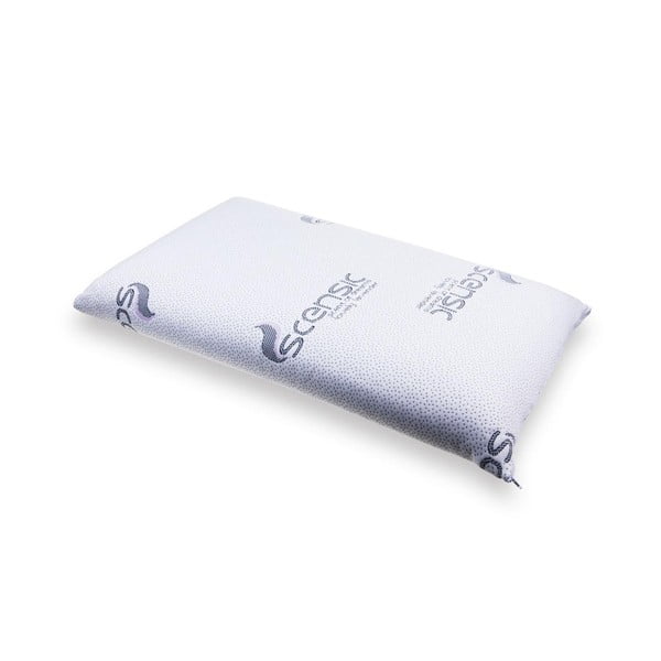 Cuscino in cotone bianco con memory foam Bio Moore Lavender, 42 x 72 cm - ProSpánek