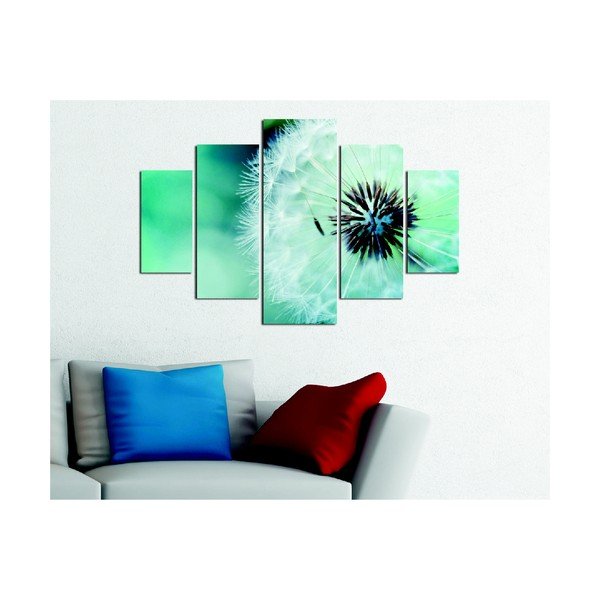 Quadro multiplo Fluffy Green, 92 x 56 cm - Destiny-image-1