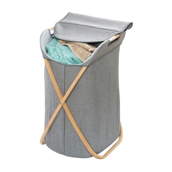 Cesto per il bucato con struttura in bambù Bambù, 79 l Bahari - Wenko-image-3