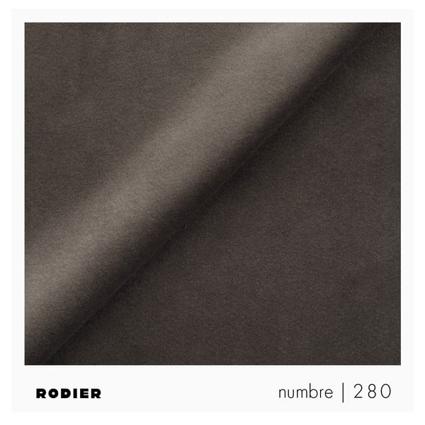 Divano angolare grigio tortora allungabile e con contenitore (con penisola a sinistra e forma a L) rivestito in velluto Rene – Rodier-image-4