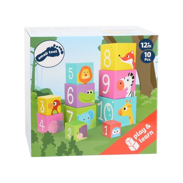 Blocchi impilabili per bambini Animali selvatici, 10 pz. - Legler-image-2