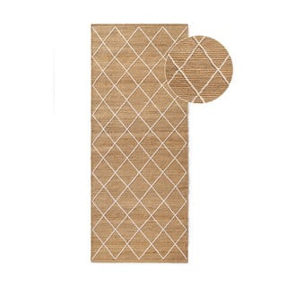 Passatoia di colore naturale in iuta tessuta a mano 80x200 cm Kunu – Hanse Home