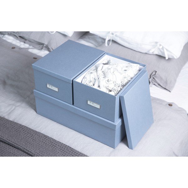 Scatole di cartone con coperchio in set da 3 pezzi Inge - Bigso Box of Sweden-image-2