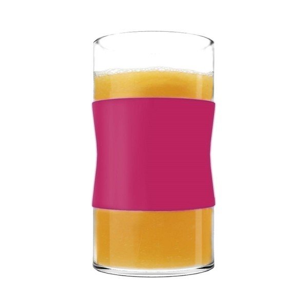 Sklenice z borosilikátového skla, fuchsiové, 240 ml, 2 ks