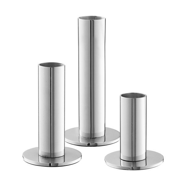 Portacandele in set in metallo 3 pz – House Nordic