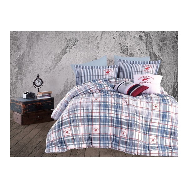 Biancheria da letto matrimoniale con lenzuolo BHPC Hannah, 200 x 220 cm - Beverly Hills Polo Club