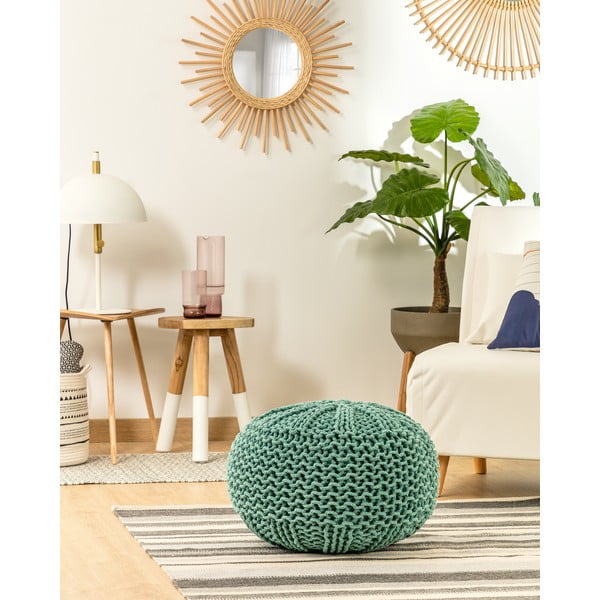 Pouf da divano turchese Shore - Kave Home-image-2