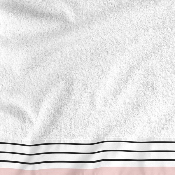 Set di 2 asciugamani in cotone Blush - Blanc-image-1