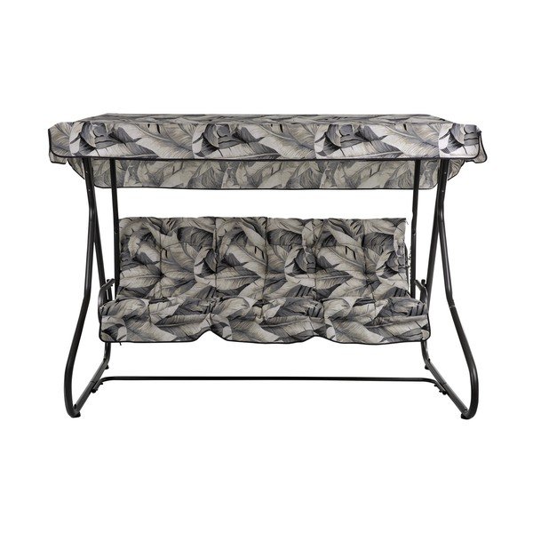 Dondolo da giardino grigio in metallo Milano – Dajar