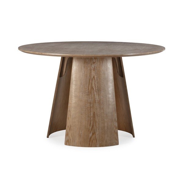 Tavolo da pranzo rotondo con effetto rovere ø 120 cm Zuri – MOME