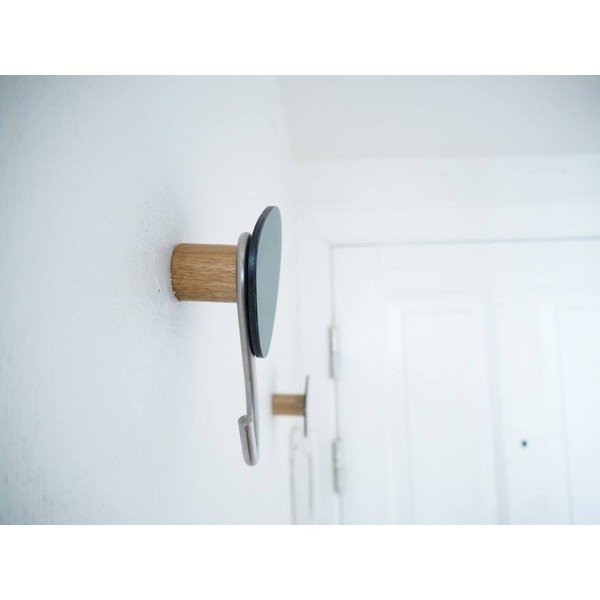 Gancio da parete verde polveroso in acciaio Dot S Nupo – LIND DNA-image-1