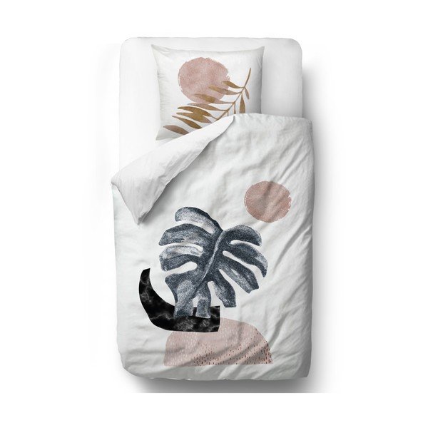 Biancheria da letto in cotone sateen , 135 x 200 cm Glossy Monstera - Butter Kings
