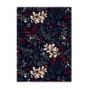 5 fogli di carta da regalo nera, 50 x 70 cm Winter Floral - eleanor stuart